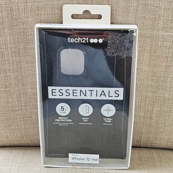 Tech21 Phone Case i Phone 12 Mini Black Back Fitted Case New in box - Picture 5 of 10